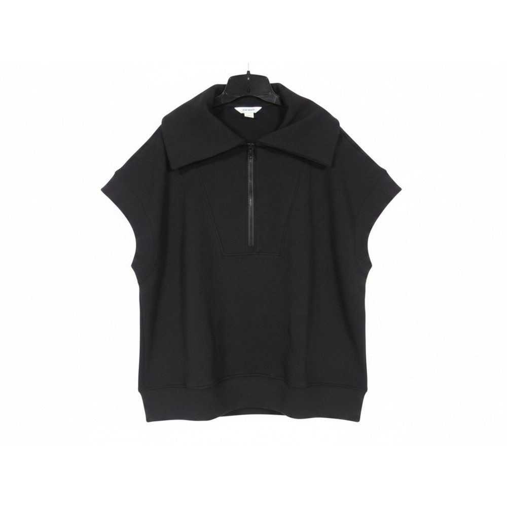 RAE MODE Black SCUBA KNIT 1/2 Zip SLEEVELESS Pocket SPORTY SWEATSHIRT/TOP Sz 3XL